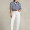 Vaqueros blancos Ralph Lauren Carrot para mujer Vaqueros blancos Ralph Lauren Carrot para mujer