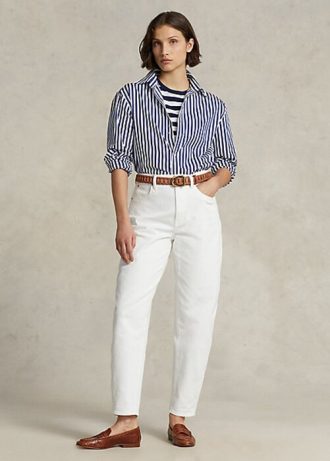 Vaqueros blancos Ralph Lauren Carrot para mujer