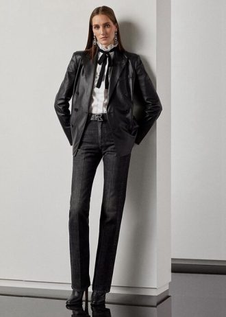 Vaqueros negros de corte relajado Ralph Lauren Kaida para mujer Vaqueros negros de corte relajado Ralph Lauren Kaida para mujer