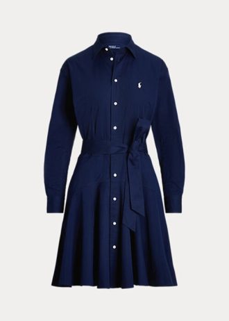 Vestido con paneles Ralph Lauren para mujer en azul marino