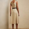 Vestido de día de gabardina de lana Semira de Ralph Lauren en beige para mujer Vestido de día de gabardina de lana Semira de Ralph Lauren en beige para mujer