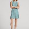 Vestido de jersey con paneles gráficos de Ralph Lauren para mujer, color verde Vestido de jersey con paneles gráficos de Ralph Lauren para mujer, color verde