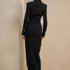 Vestido negro de seda cady Kristian de Ralph Lauren para mujer Vestido negro de seda cady Kristian de Ralph Lauren para mujer
