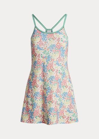 Vestido Ralph Lauren con espalda nadadora de jersey floral multicolor para mujer