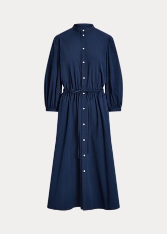 Vestido Ralph Lauren de algodón azul marino para mujer