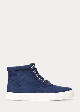 Zapatillas altas Ralph Lauren Bryn para mujer en color azul marino