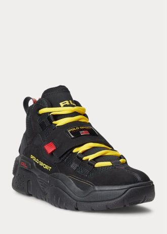 Zapatillas altas Ralph Lauren PS100 negras para hombre