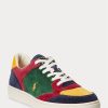 Zapatillas bajas de pana Ralph Lauren Court multicolor para hombre