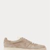 Zapatillas bajas Ralph Lauren Court de ante color caqui para hombre