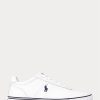 Zapatillas de cuero blancas Ralph Lauren Hanford para hombre