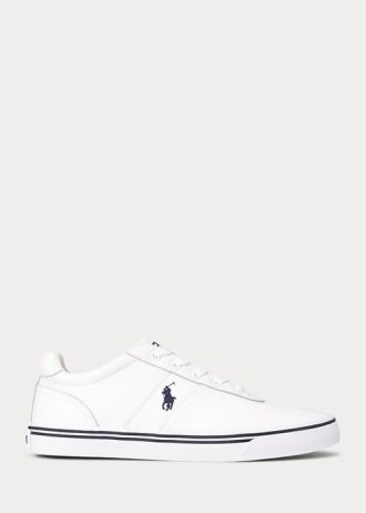 Zapatillas de cuero blancas Ralph Lauren Hanford para hombre