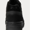 Zapatillas Ralph Lauren Court Mid Pro para hombre, color negro/negro