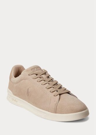 Zapatillas Ralph Lauren Heritage Court II de ante beige para hombre