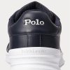 Zapatillas Ralph Lauren Heritage Court II de cuero para hombre en azul marino y blanco Zapatillas Ralph Lauren Heritage Court II de cuero para hombre en azul marino y blanco