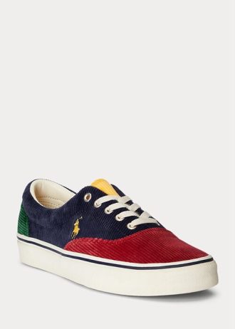 Zapatillas Ralph Lauren Keaton de pana con bloques de color multicolor para hombre