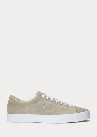 Zapatillas Ralph Lauren Longwood de ante color caqui para hombre