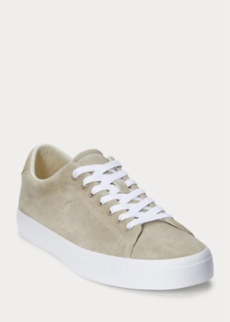 Zapatillas Ralph Lauren Longwood de ante color caqui para hombre