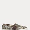Zapatillas sin cordones de piel con relieve Jinny de Ralph Lauren para mujer Zapatillas sin cordones de piel con relieve Jinny de Ralph Lauren para mujer