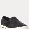 Zapatillas sin cordones tejidas Ralph Lauren Jinny para mujer, color negro Zapatillas sin cordones tejidas Ralph Lauren Jinny para mujer, color negro