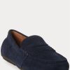 Zapatos casuales de ante Ralph Lauren Reynold para hombre en color azul marino