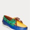 Zapatos casuales de cuero con bloques de color Ralph Lauren Merton para hombre en multicolor