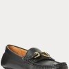 Zapatos casuales de cuero Ralph Lauren Anders para hombre, color negro