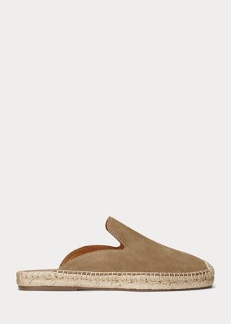 Zapatos casuales tipo mule de ante Ralph Lauren Cevio para hombre en color caqui Zapatos casuales tipo mule de ante Ralph Lauren Cevio para hombre en color caqui