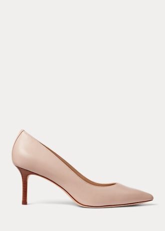 Zapatos de tacón Ralph Lauren Lanette de piel napa en color rosa claro para mujer Zapatos de tacón Ralph Lauren Lanette de piel napa en color rosa claro para mujer