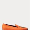 Zapatos de vestir de lino bordado Ralph Lauren Alonzo para hombre en color naranja