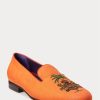 Zapatos de vestir de lino bordado Ralph Lauren Alonzo para hombre en color naranja
