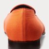 Zapatos de vestir de lino bordado Ralph Lauren Alonzo para hombre en color naranja