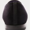 Zapatos de vestir de terciopelo Ralph Lauren Alonzo Bullion Crest para hombre, color negro