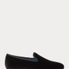 Zapatos de vestir de terciopelo Ralph Lauren Paxton negros para hombre