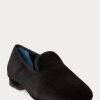 Zapatos de vestir de terciopelo Ralph Lauren Paxton negros para hombre