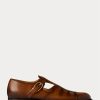 Zapatos de vestir estilo pescador Ralph Lauren de piel de becerro bruñida marrón para hombre