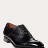 Zapatos de vestir negros con punta de casquillo Ralph Lauren Denver para hombre