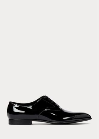 Zapatos de vestir negros de charol Ralph Lauren Paget para hombre