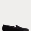Zapatos de vestir negros Ralph Lauren Alonzo de terciopelo bordado para hombre