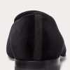 Zapatos de vestir negros Ralph Lauren Alonzo de terciopelo bordado para hombre