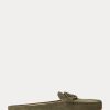 Zapatos planos Ralph Lauren Brynn de ante color oliva para mujer Zapatos planos Ralph Lauren Brynn de ante color oliva para mujer