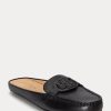 Zapatos planos Ralph Lauren Brynn de piel bruñida para mujer, color negro Zapatos planos Ralph Lauren Brynn de piel bruñida para mujer, color negro
