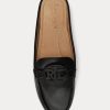 Zapatos planos Ralph Lauren Brynn de piel bruñida para mujer, color negro Zapatos planos Ralph Lauren Brynn de piel bruñida para mujer, color negro