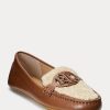 Zapatos planos Ralph Lauren Brynn de piel napa para mujer, color marrón Zapatos planos Ralph Lauren Brynn de piel napa para mujer, color marrón